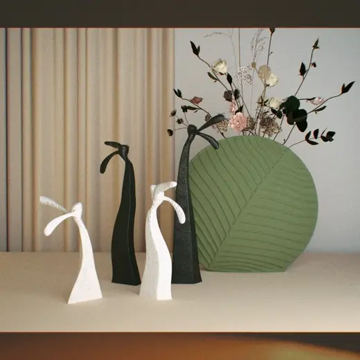 Easter Bunny-abstract sculpture【抽象兔子雕塑】