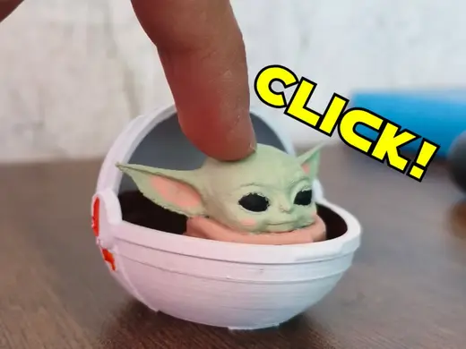 Baby Yoda/Grogu Fidget Clikcer