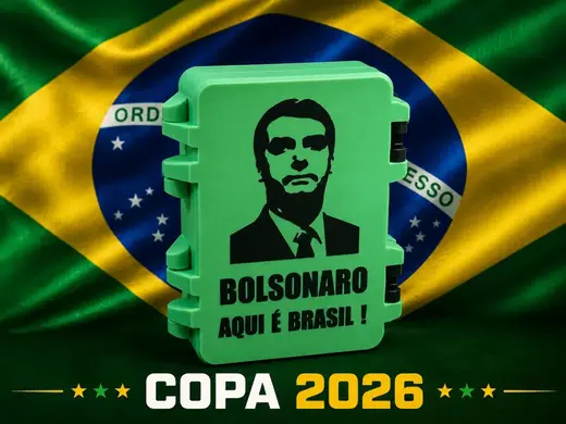Porta Figurinhas Copa 2026 - Bolsonaro