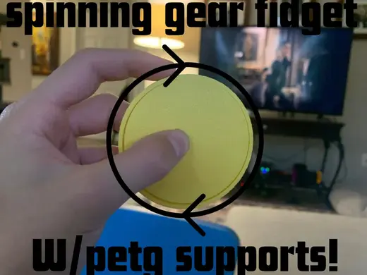 spinning fidget with petg supports
