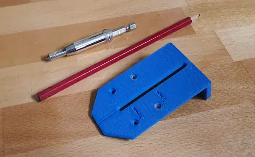 Cabinet Hinges plate jig always keep one in your tool box
