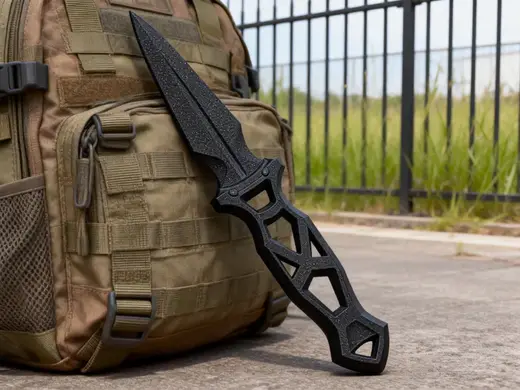 Geometric Hollow Prism Edge Tactical Dagger