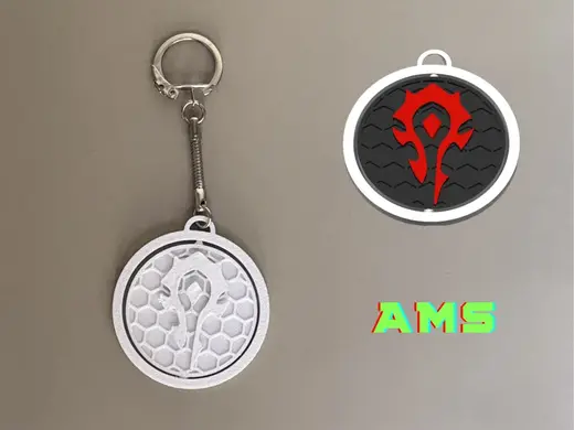 Horde Crest Spinner Keychain – Print in Place