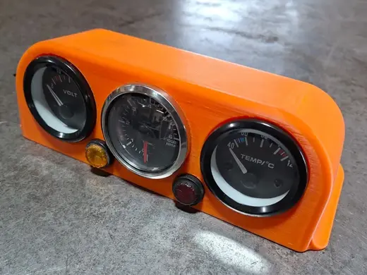 Auto gauges 52mm 3x