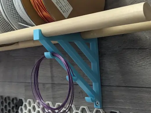 Dowel Rod Filament Spool Shelf