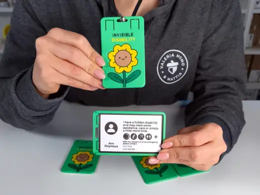 Sunflower Hidden Disability Badge / Card Holder