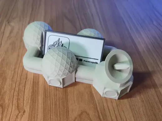 Mars Base Business Card Holder & Phone Stand