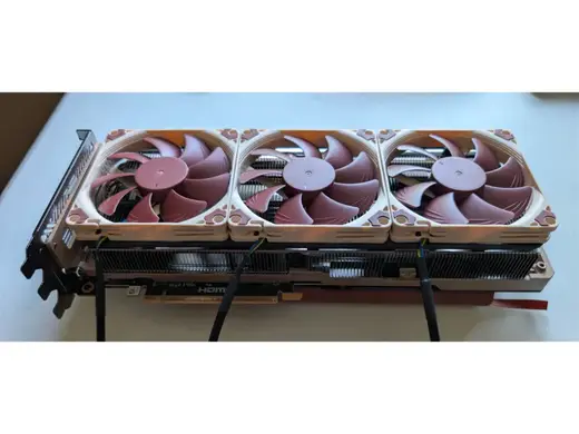 5080 Zotac Solid Core Noctua 92mm Fan Upgrade