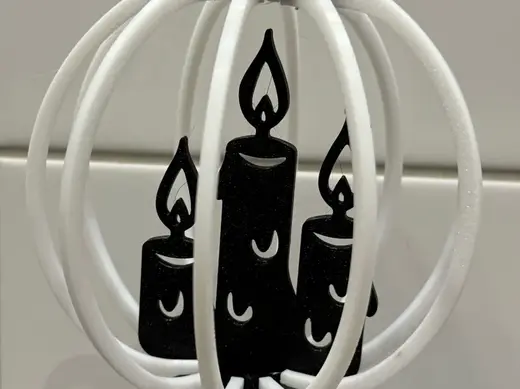 Weihnachtsdeko Kugel Kerze
