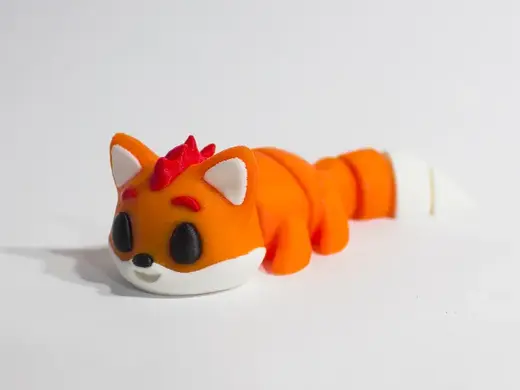 Flexy fox KeyChain (print in place!)