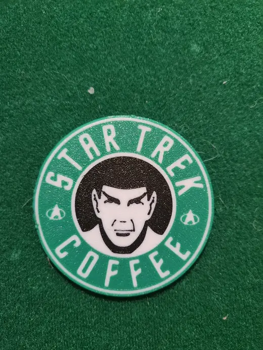 star trek coffee coaster