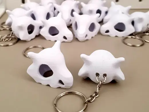 Cubone skull - Keychain