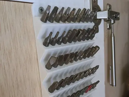 Hex Bit Holders - Wall Mounted Shop Organization