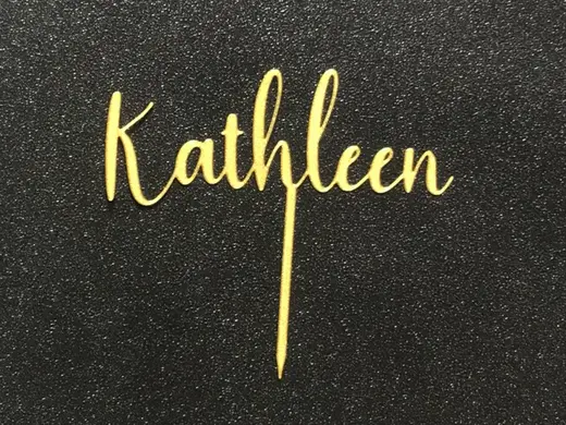 Kathleen cake topper