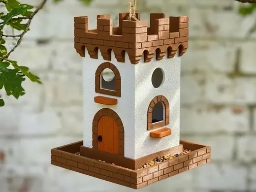 Castle Bird Feeder - Multi-Part Design - No AMS