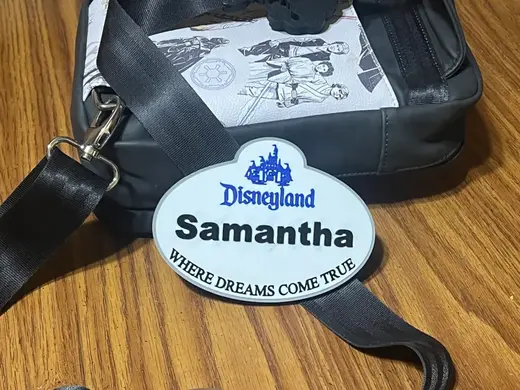 Disneyland Cast Member Name Badge Bag Charm