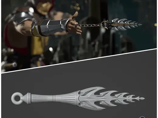 Scorpion kunai from MK1 1 - Vritra Chain