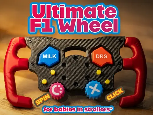 Ultimate F1 Steering Wheel for Strollers
