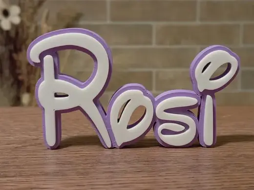 Disney Name Sign Rosi Kid Room Wall Decor Tag