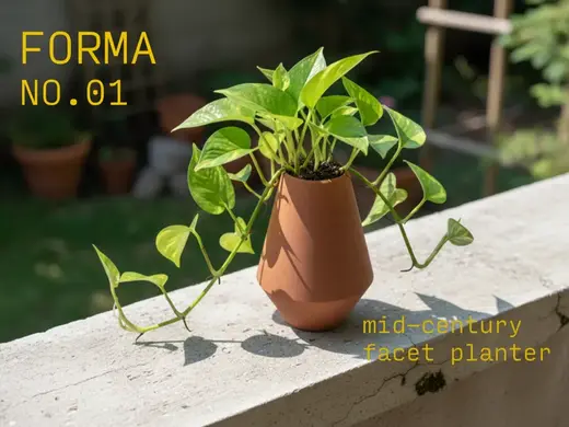 Forma Face Planter - Self-watering Geometric Vase