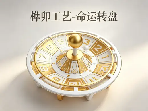 非遗榫卯工艺 - 命运转盘