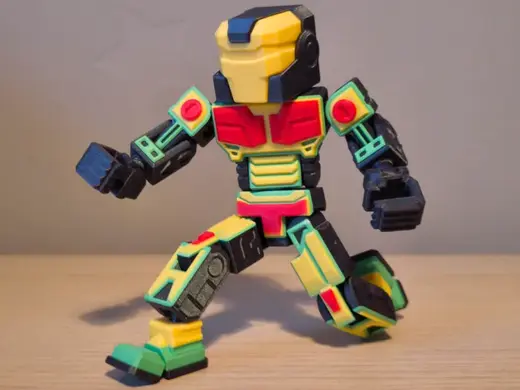 BlockBot A01 - Articulated Print In Place Robot