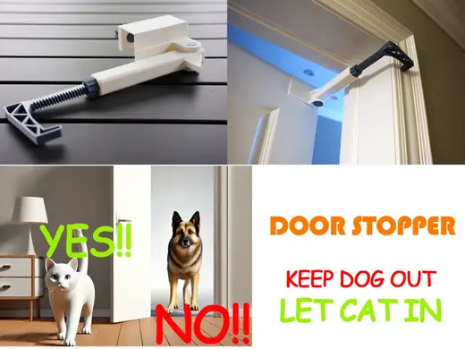 DOOG STOPPER door lock, only let CAT in!
