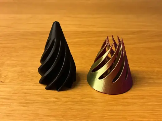 Spiral cone fidget toy