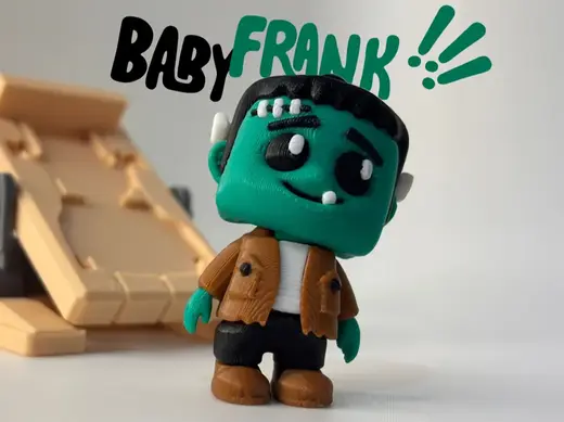 Spooky Baby Frankenstein Halloween Toy & Keychain