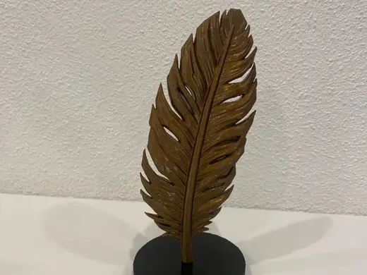 Modern Feather Sculpture - Stylische Feder Deko
