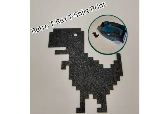 Retro T-Rex T-Shirt Print