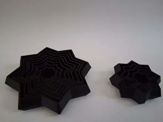 Print in Place Fidget Stars: 2 Sizes!