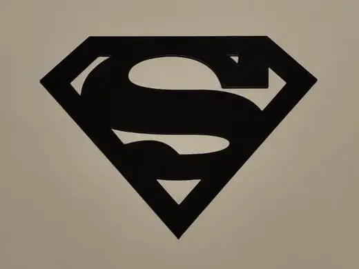 Superman symbol wall art