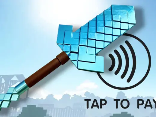 Minecraft tap and pay sword magic pay