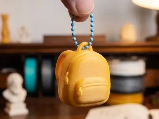 Chubby Kawaii Backpack Keychain