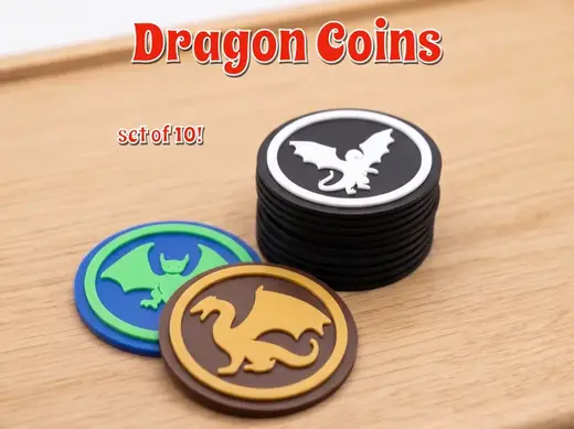 Dragon Coins - Ultra-Fast Set Dragon Gaming Tokens