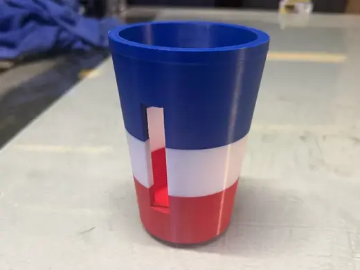 Red White and Blue Pint Cooler