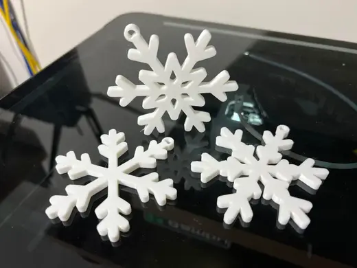 Snowflakes hanging ornaments