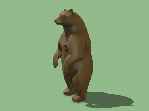 Origami Love Bear