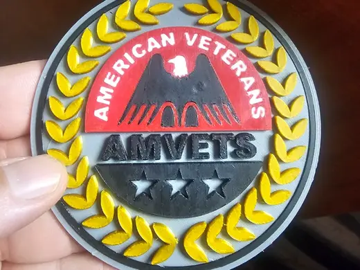AMVETS Coaster or Logo