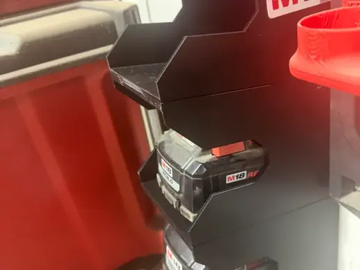 milwaukee m18 battery holder wall or standalone