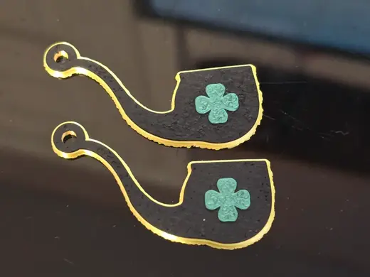 St Patrick's day Clover Pipe