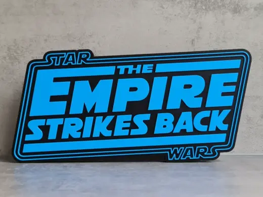 Star Wars the empire Strikes Back Logo / Sign