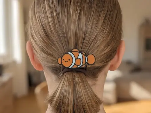 Clownfisch Haargummi-Charm / Haar-Accessoire