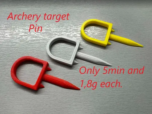 Archery target pin - Open version