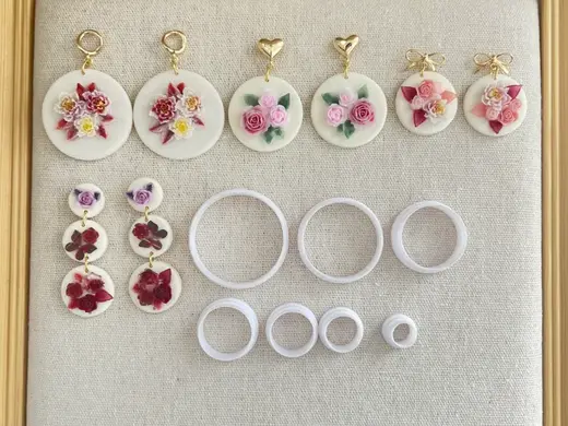 Circle polymer clay cutters Jewelry-making tools