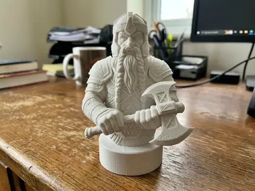 Gimli Dwarf Warrior Chess Piece – Fantasy 3D