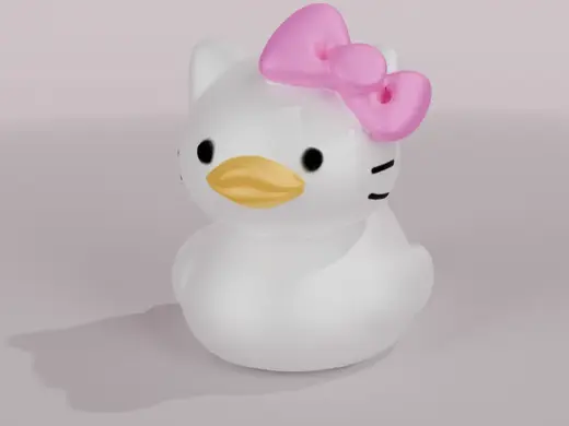 Hello Kitty Rubber Duck