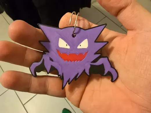 keychain pokemon Haunter minimal design arte