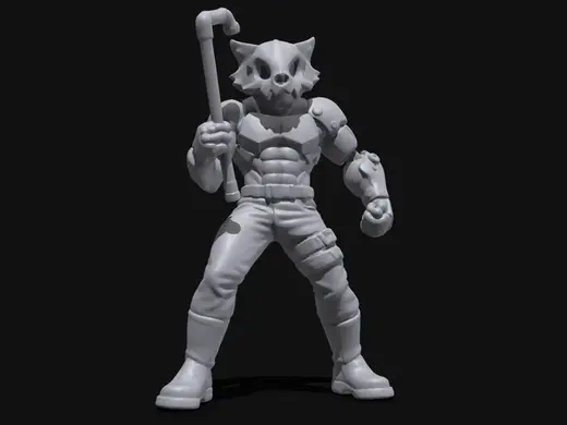 Mad Max Cubone Red Panda Skull Warrior